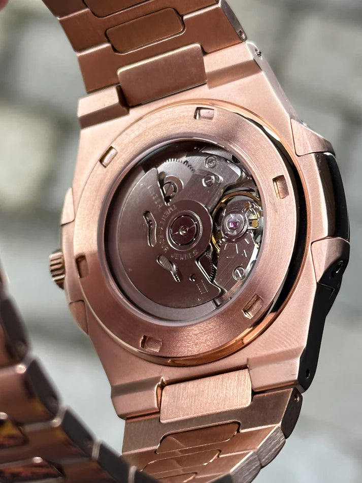 Nautilus Rose Goud - Zwart Open Heart