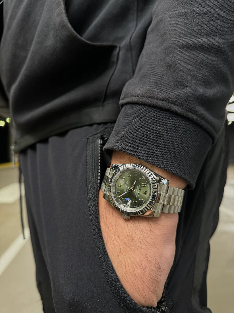 Datejust Arabic Olive Green