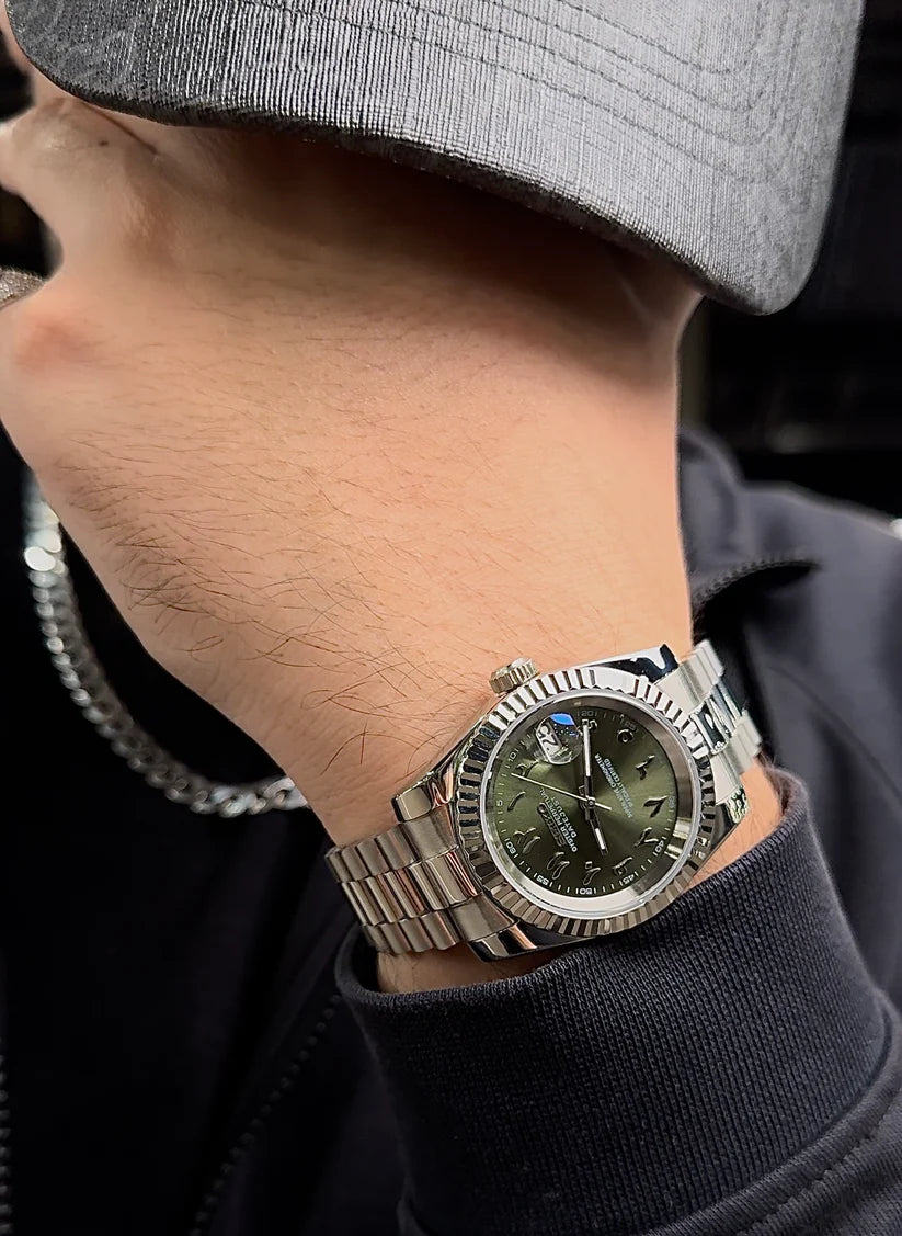 Datejust Arabic Olive Green