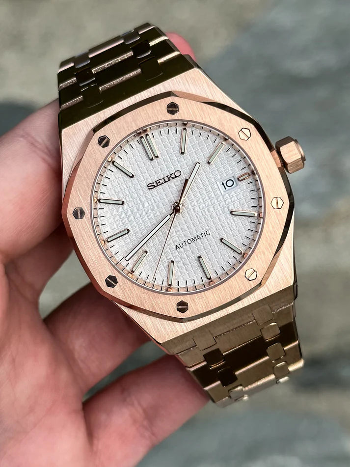 Royal Oak Rose Gold White