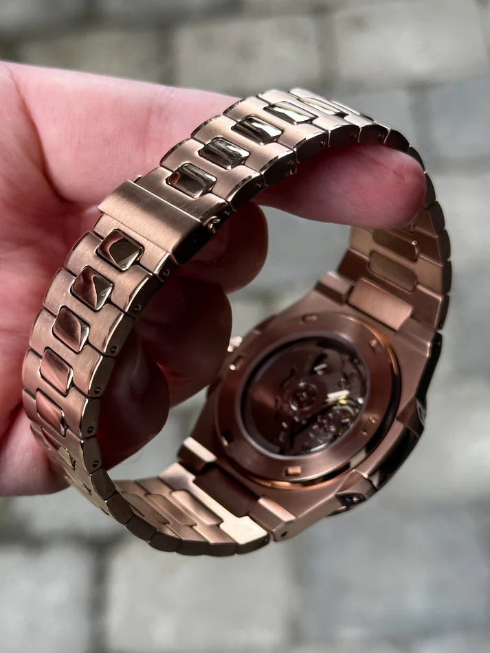 Nautilus Rose Goud - Zwart Open Heart